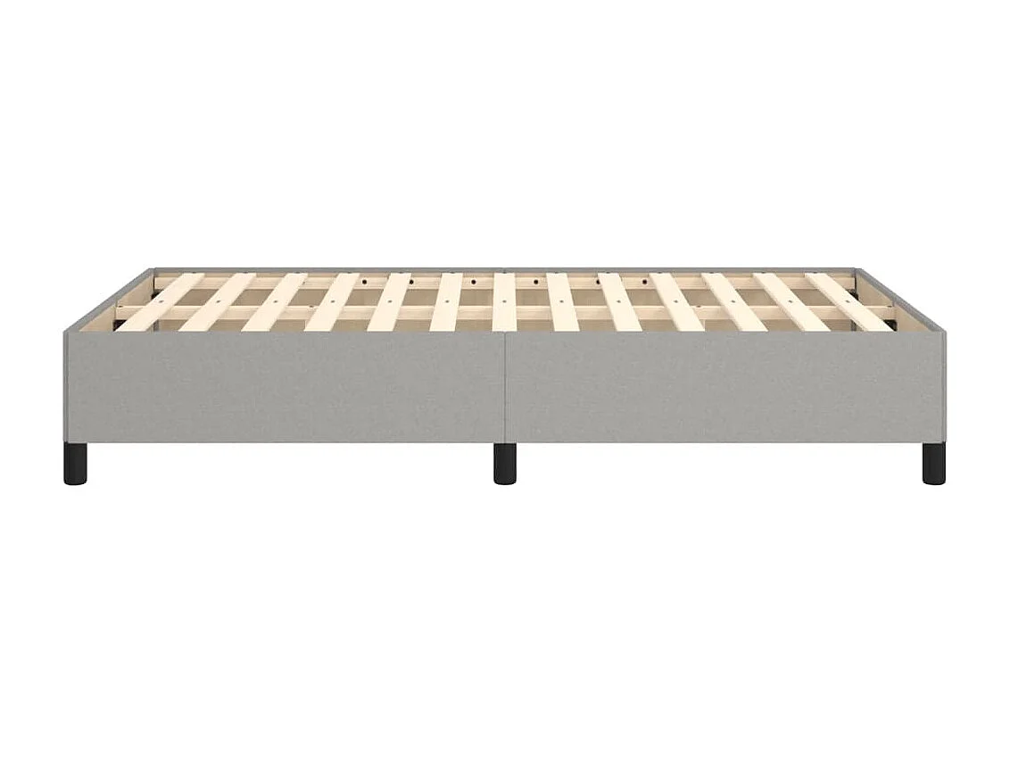 Lit simple | Lit adulte, enfant | Cadre de lit gris clair 120x190 cm tissu