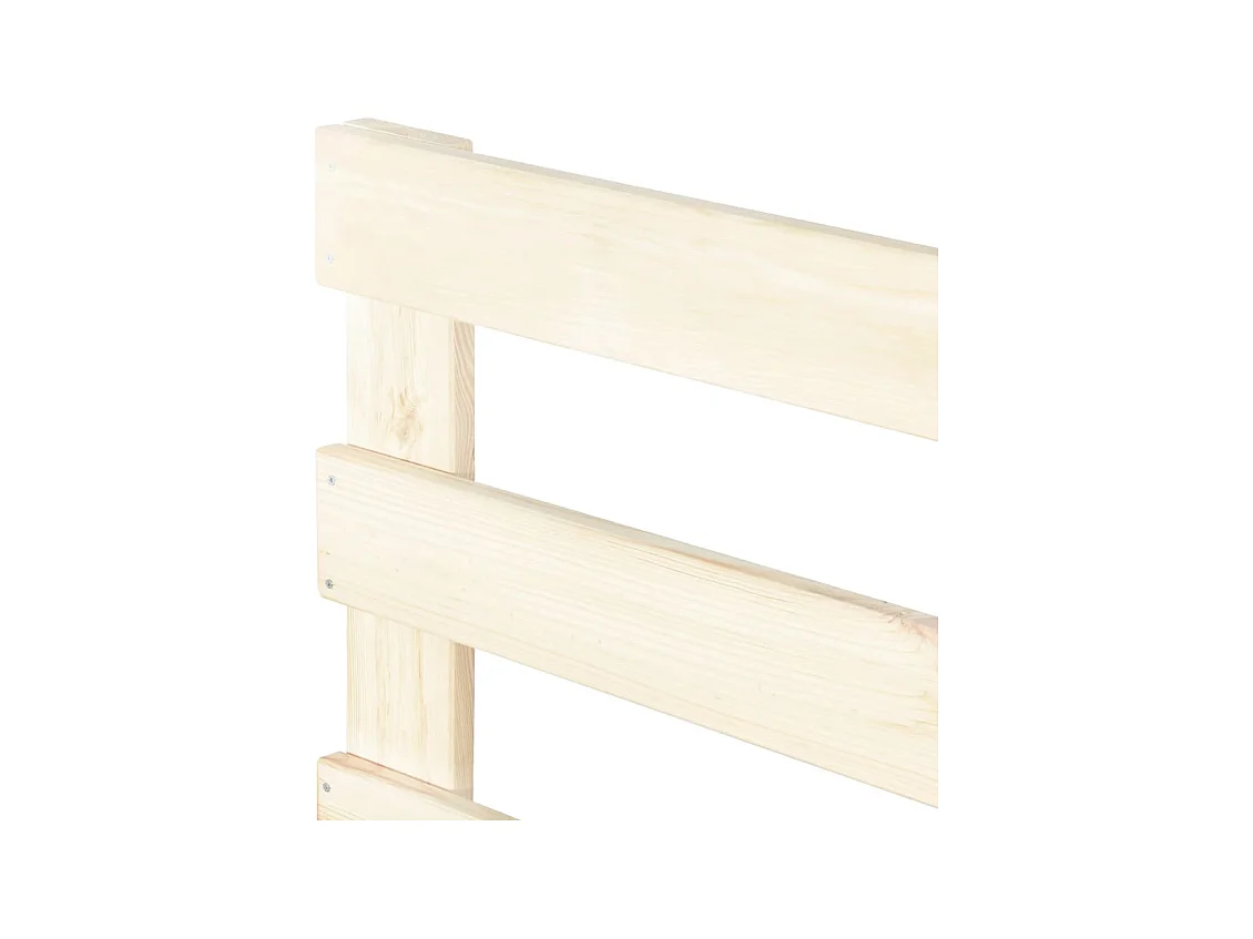Lit simple | Lit adulte, enfant | Cadre de lit de palette bois massif pin 100x200 cm
