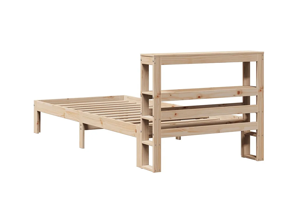 Lit simple | Lit adulte, enfant | Cadre de lit avec tête de lit 90x200 cm