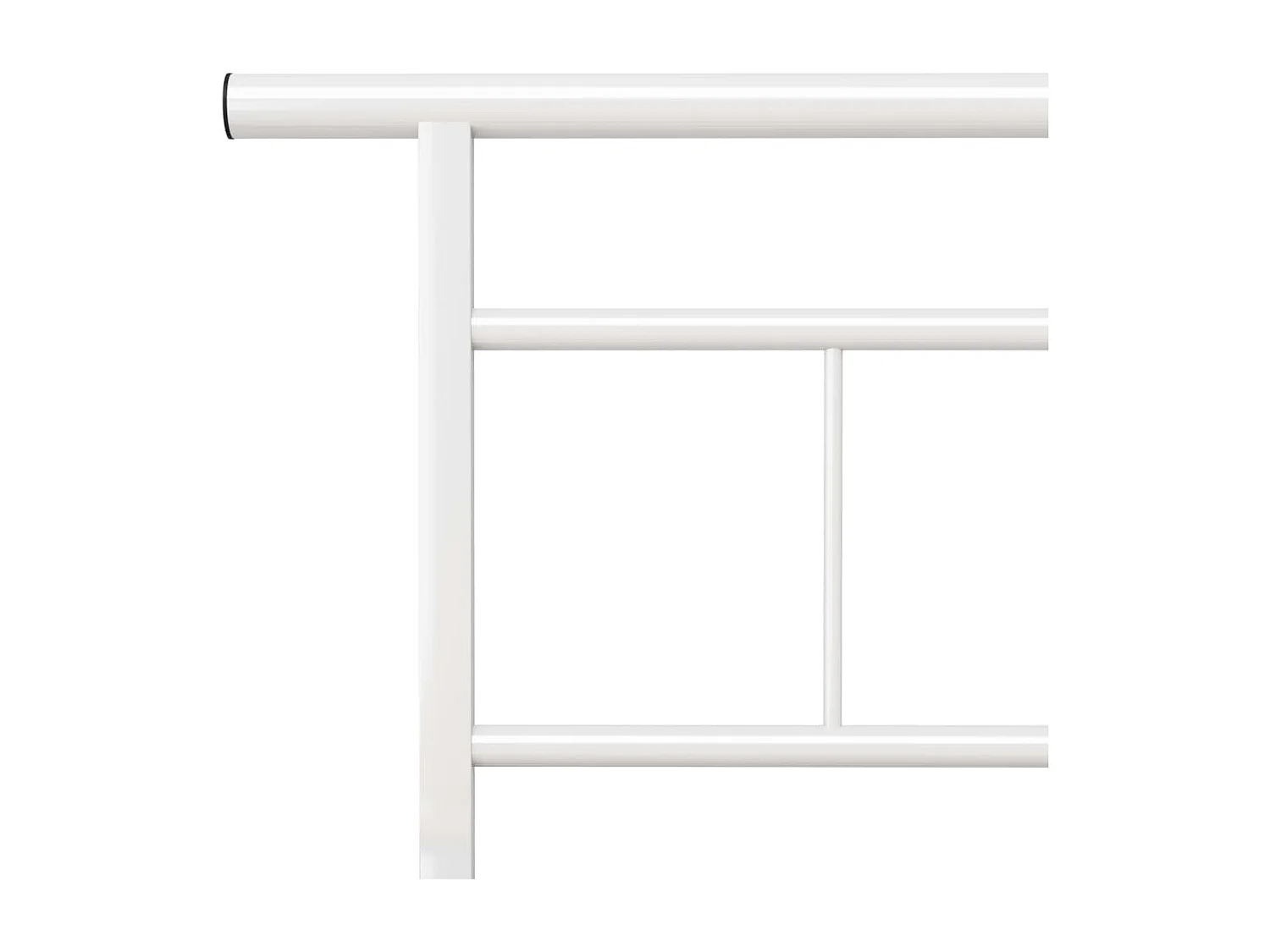 Lit double | Lit adulte | Cadre de lit blanc métal 200x200 cm