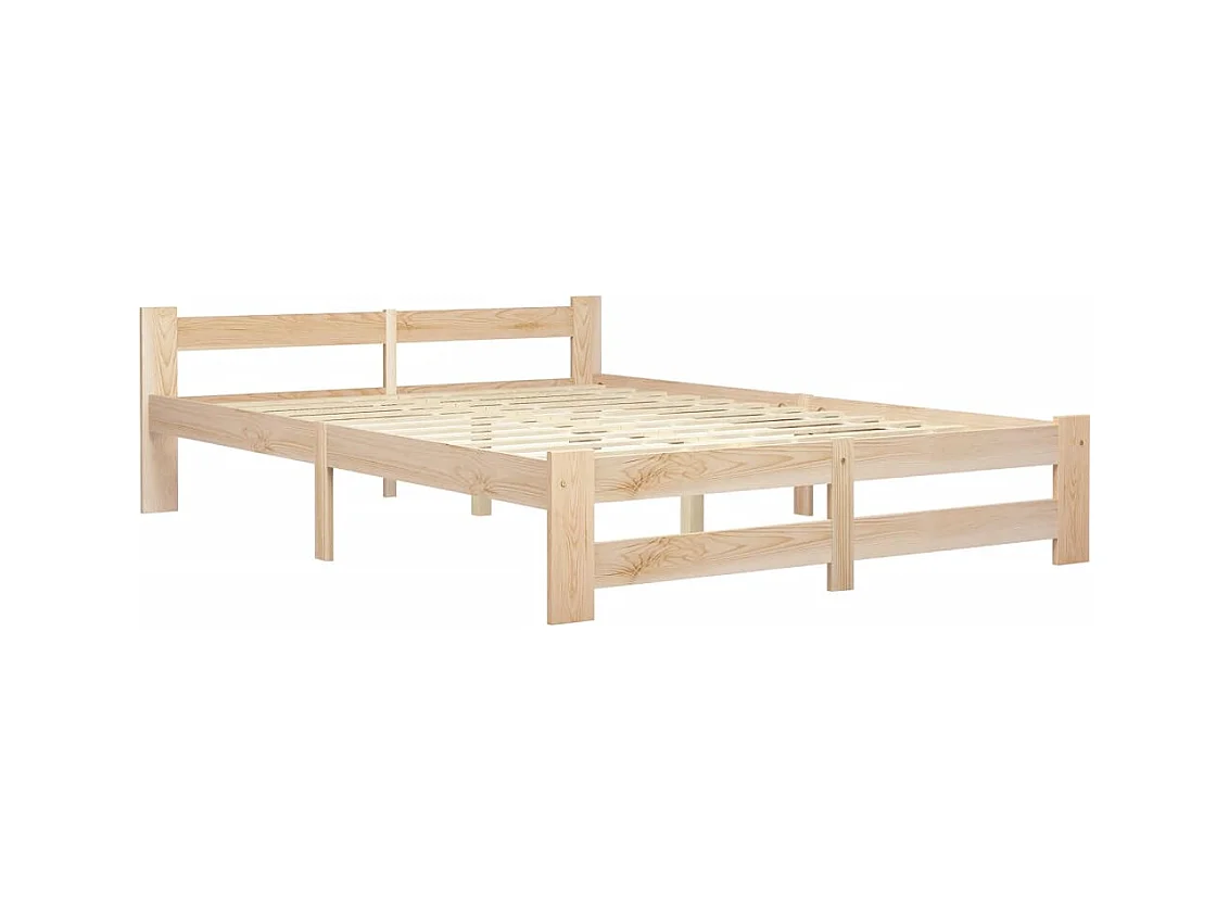 Lit double | Lit adulte | Cadre de lit de palette 180x200 cm bois massif pin