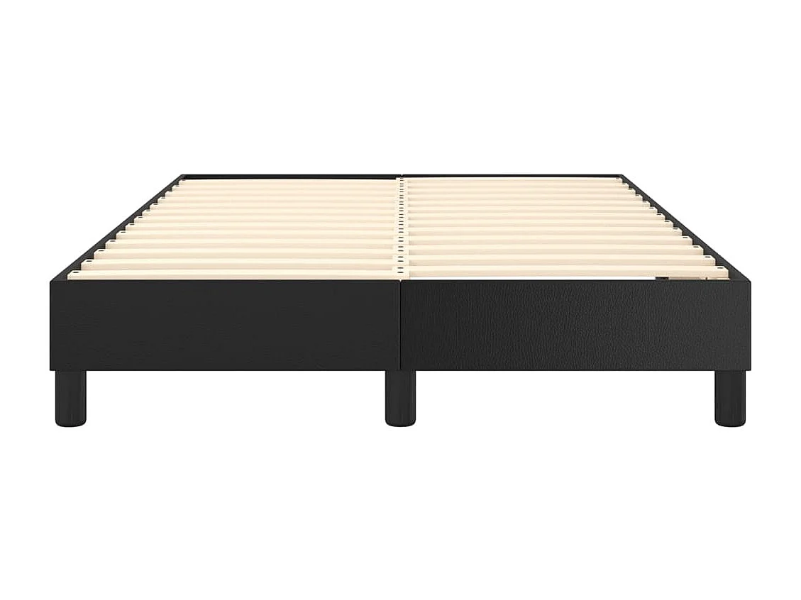 Lit simple | Lit adulte, enfant | Cadre de lit noir 120x200 cm similicuir