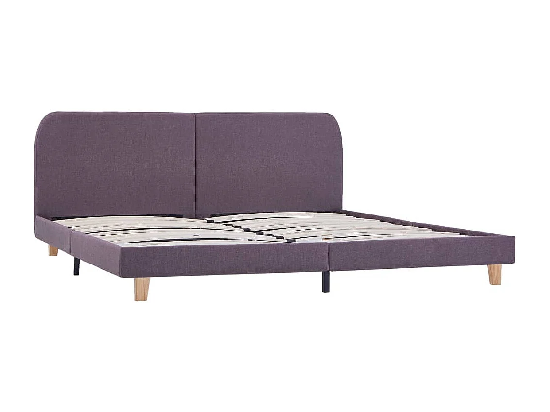 Lit double | Lit adulte | Cadre de lit taupe tissu 180x200 cm