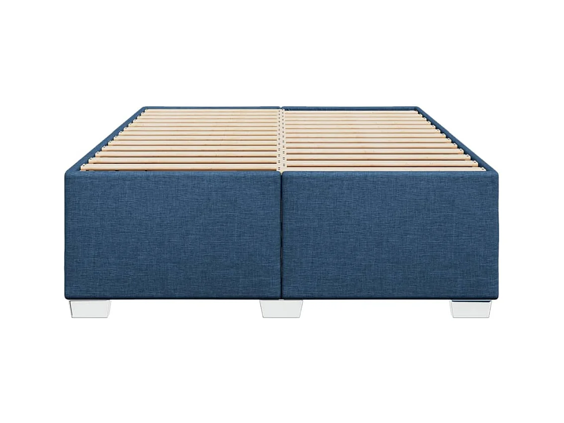 Lit double | Lit adulte | Cadre de lit bleu 140x190 cm tissu