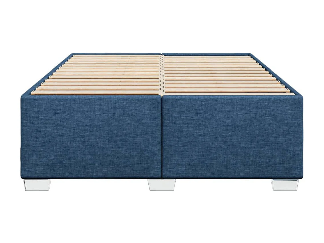Lit double | Lit adulte | Cadre de lit bleu 140x190 cm tissu