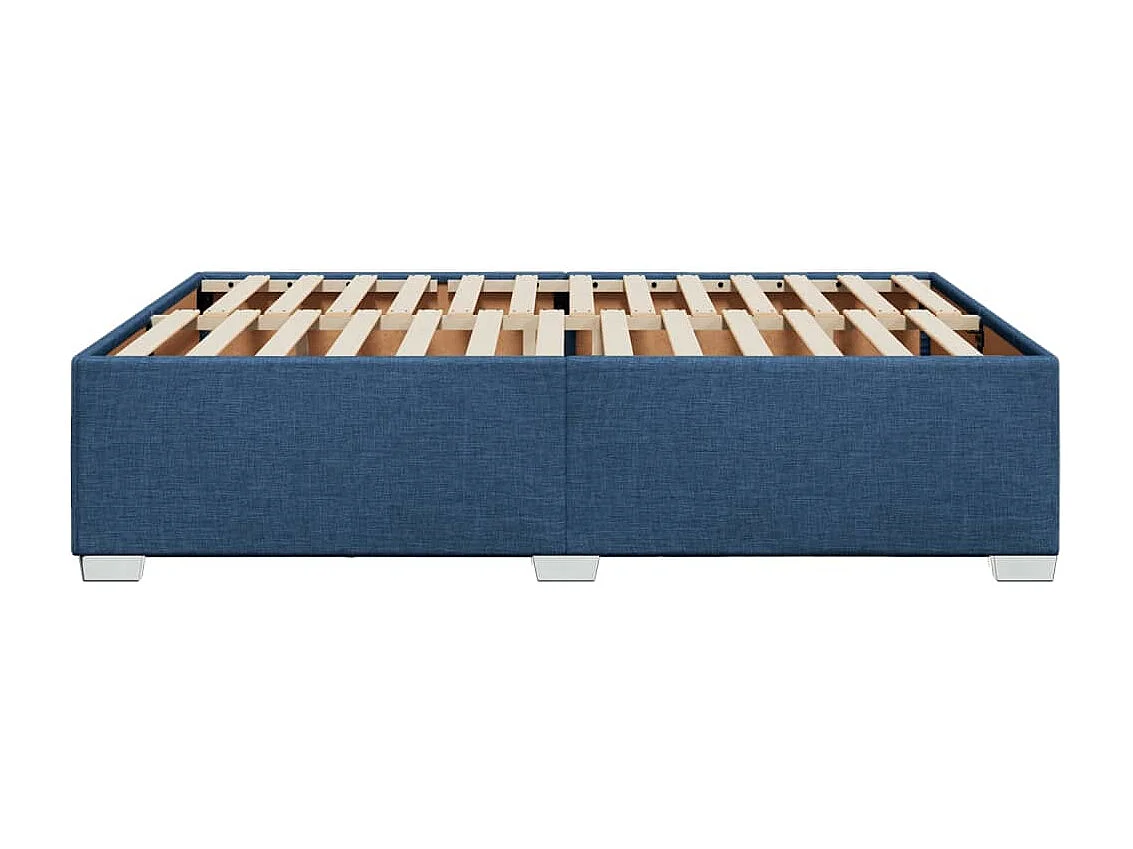 Lit double | Lit adulte | Cadre de lit bleu 140x190 cm tissu