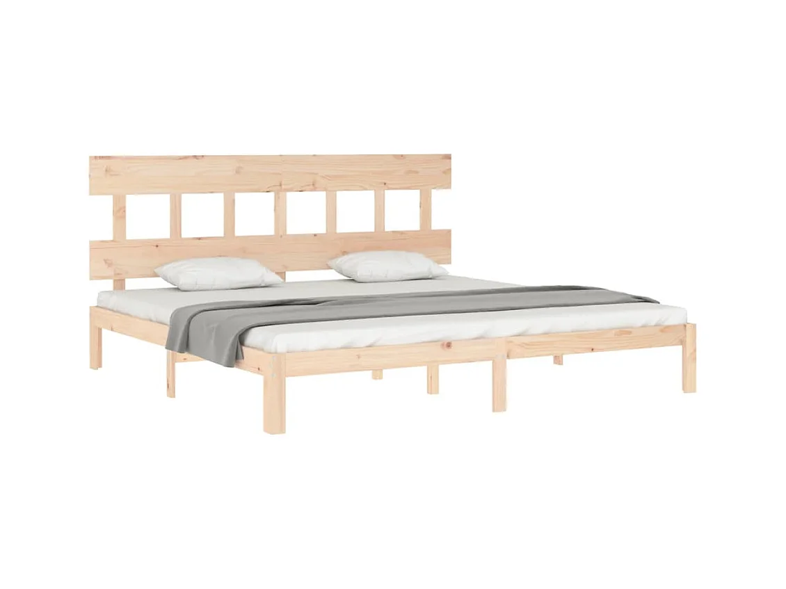Lit double | Lit adulte | Cadre de lit 200x200 cm bois massif de pin