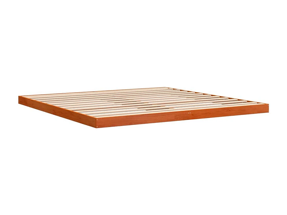 Lit double | Lit adulte | Cadre de lit cire marron 180x200cm bois pin massif