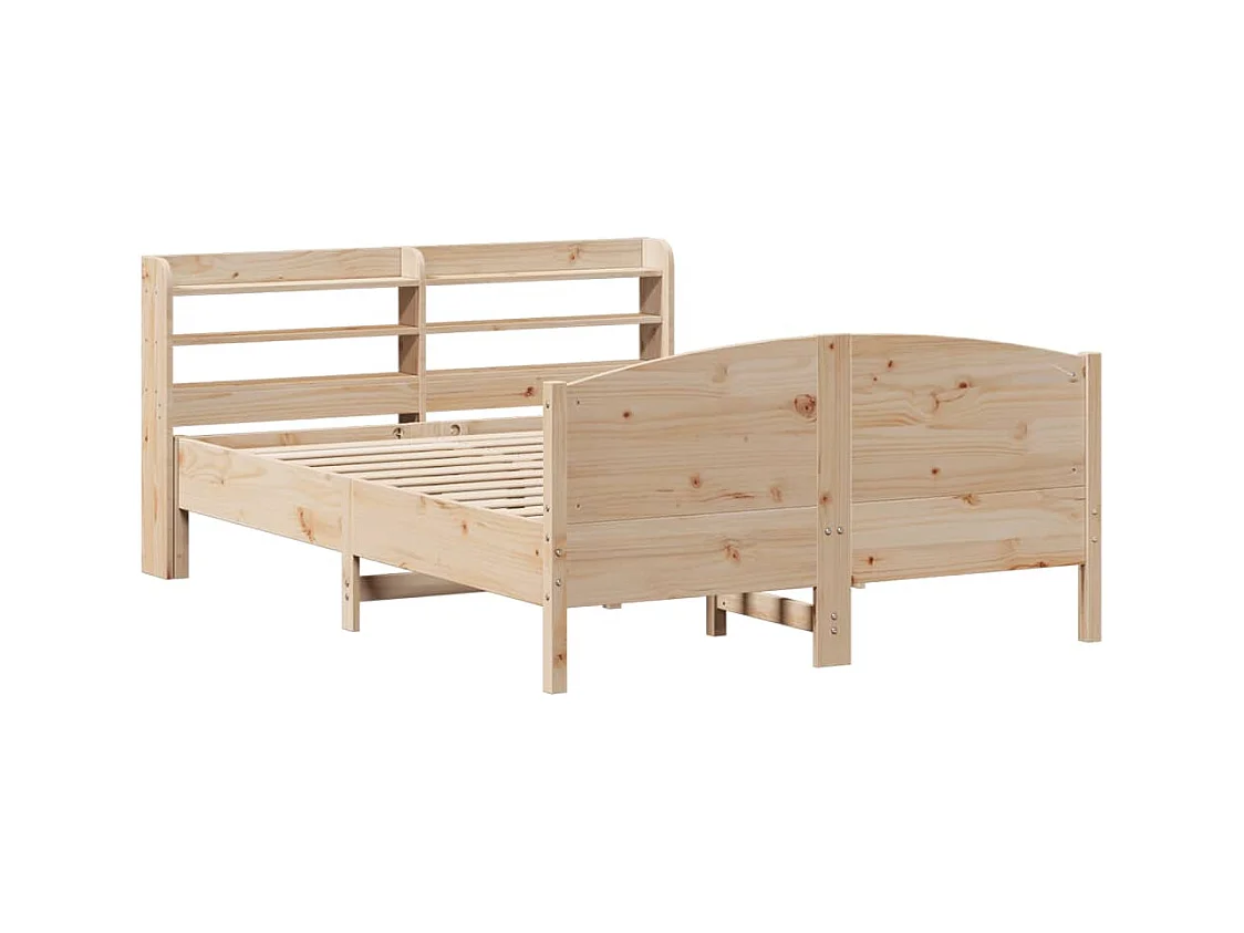 Lit double | Lit adulte | Cadre de lit 140x190 cm bois de pin massif