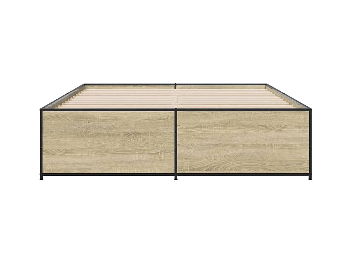 Lit double | Lit adulte | Cadre de lit chêne sonoma 150x200 cm