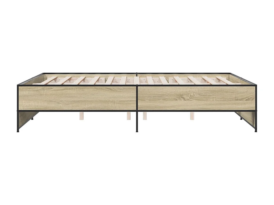 Lit double | Lit adulte | Cadre de lit chêne sonoma 150x200 cm