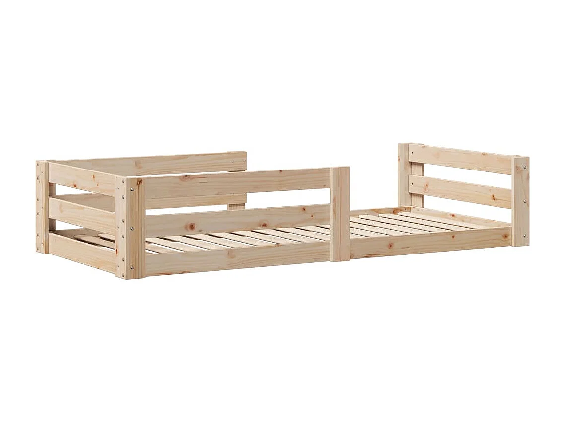 Lit simple | Lit adulte, enfant | Cadre de lit 90x200 cm bois de pin massif