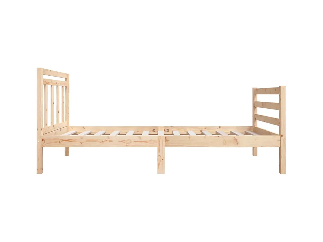 Lit simple | Lit adulte, enfant | Cadre de lit bois massif 120x190 cm