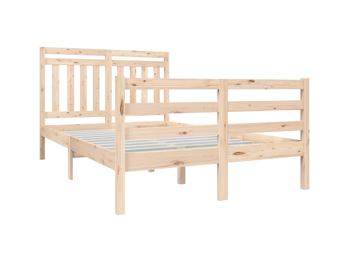 Lit simple | Lit adulte, enfant | Cadre de lit bois massif 120x190 cm