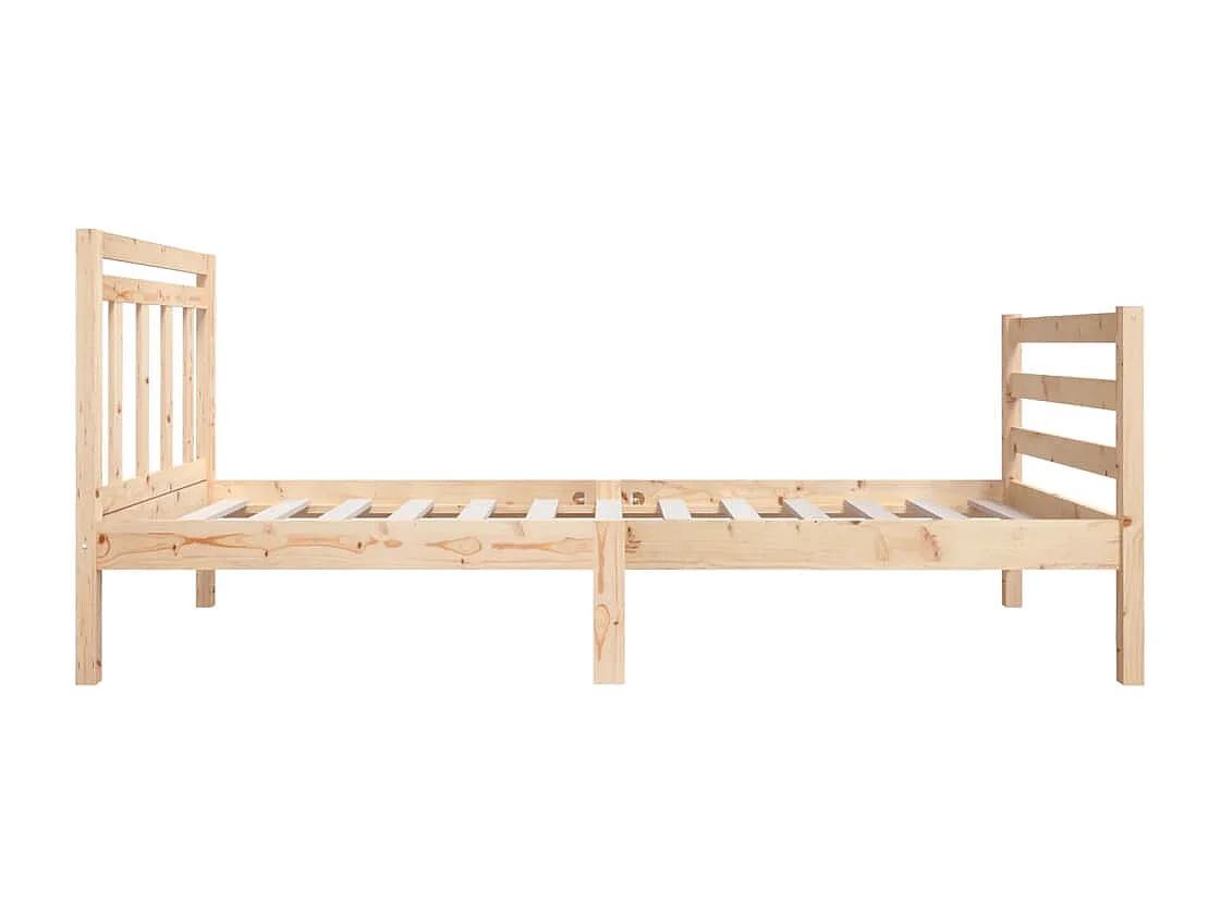Lit simple | Lit adulte, enfant | Cadre de lit bois massif 120x190 cm