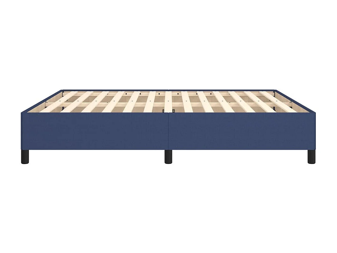 Lit double | Lit adulte | Cadre de lit bleu 180x200 cm tissu