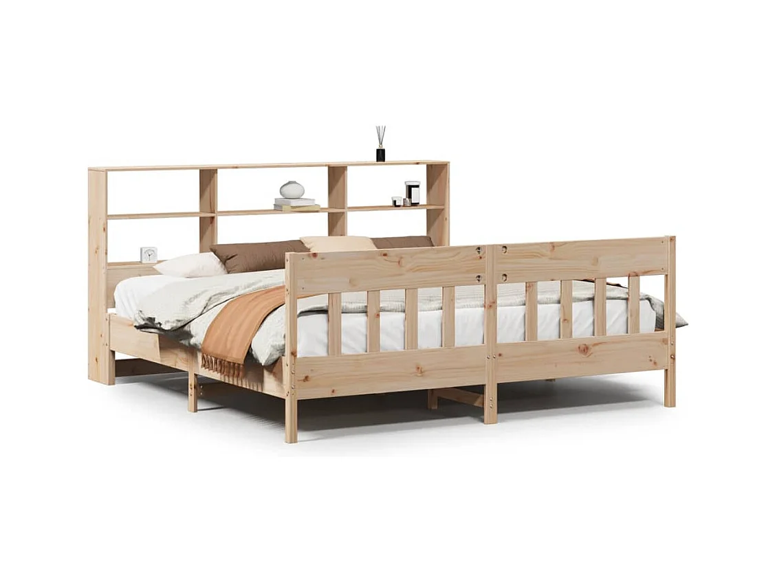 Lit double | Lit adulte | Cadre de lit 180x200 cm bois massif de pin
