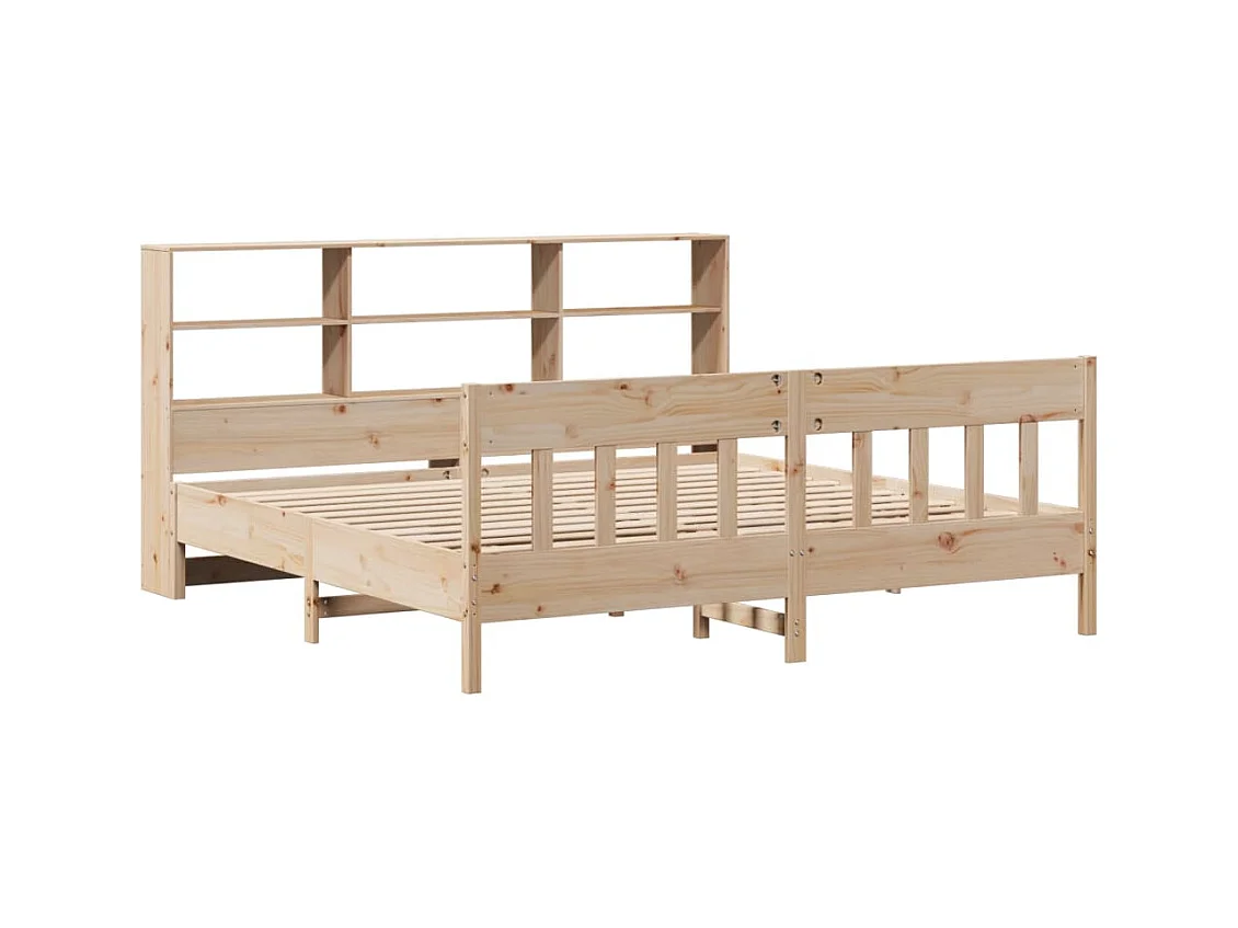 Lit double | Lit adulte | Cadre de lit 180x200 cm bois massif de pin