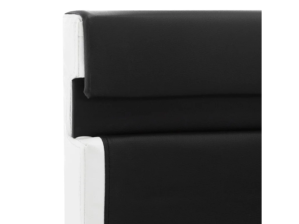 Lit double | Lit adulte | Cadre de lit avec LED noir 140x200 cm similicuir