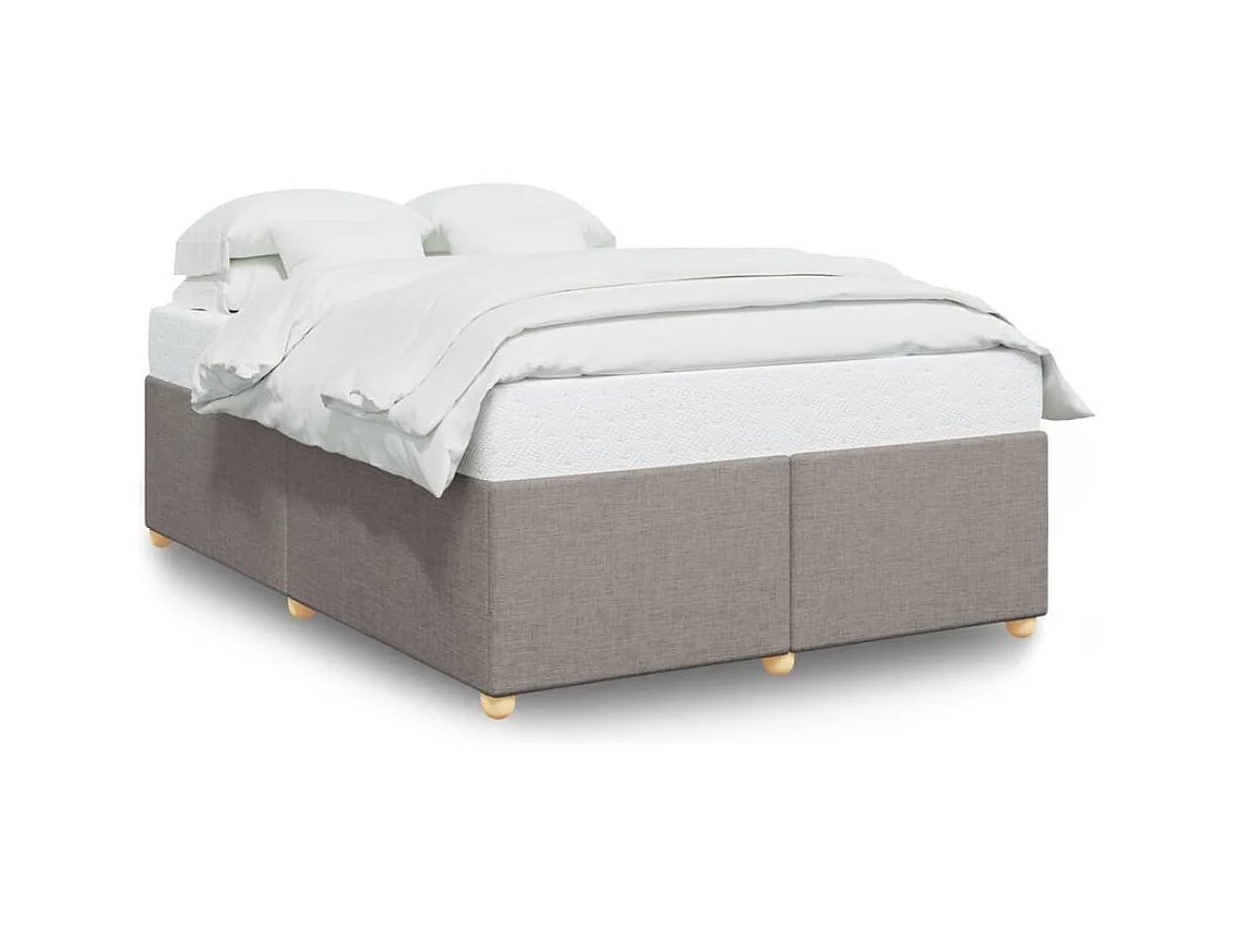 Lit double | Lit adulte | Cadre de lit taupe 140x200 cm tissu