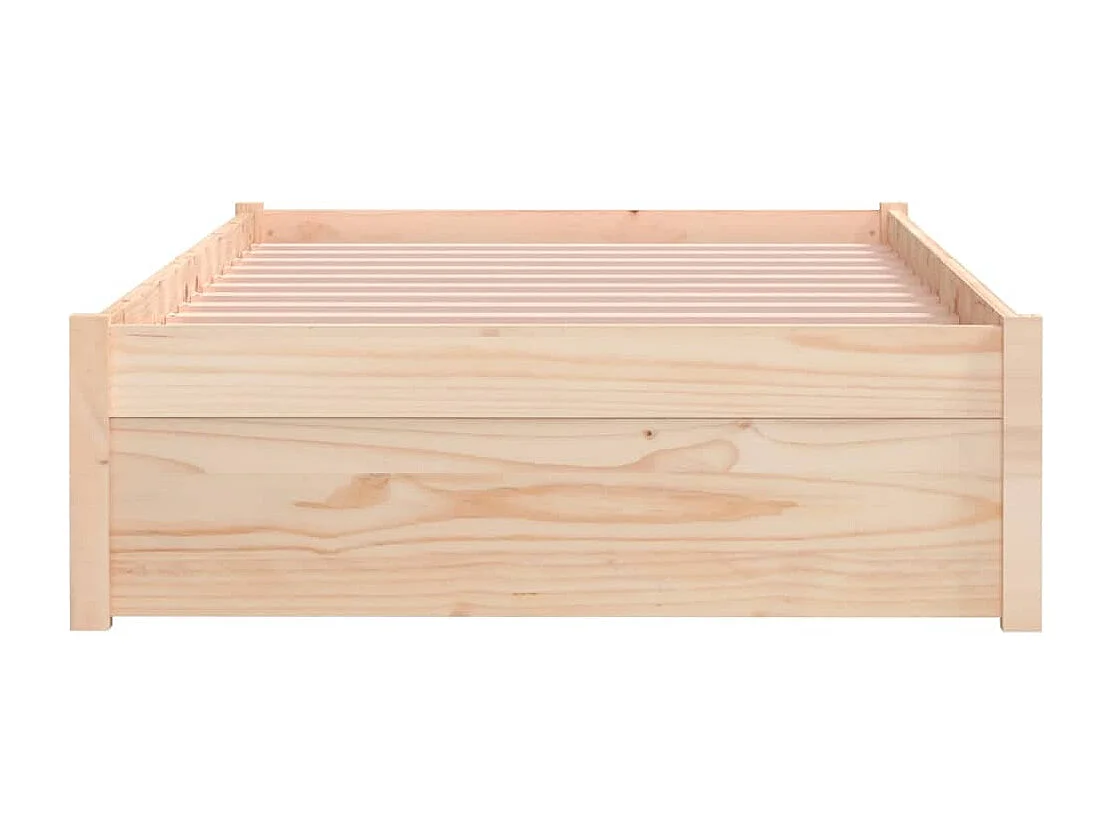 Lit simple | Lit adulte, enfant | Cadre de lit bois massif 90x200 cm