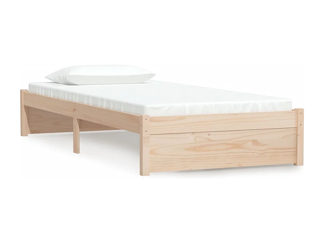 Lit simple | Lit adulte, enfant | Cadre de lit bois massif 90x200 cm