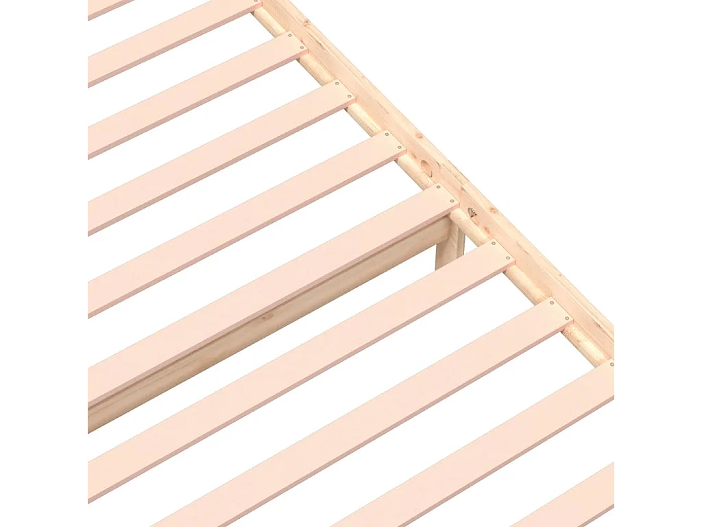 Lit simple | Lit adulte, enfant | Cadre de lit bois massif 90x200 cm