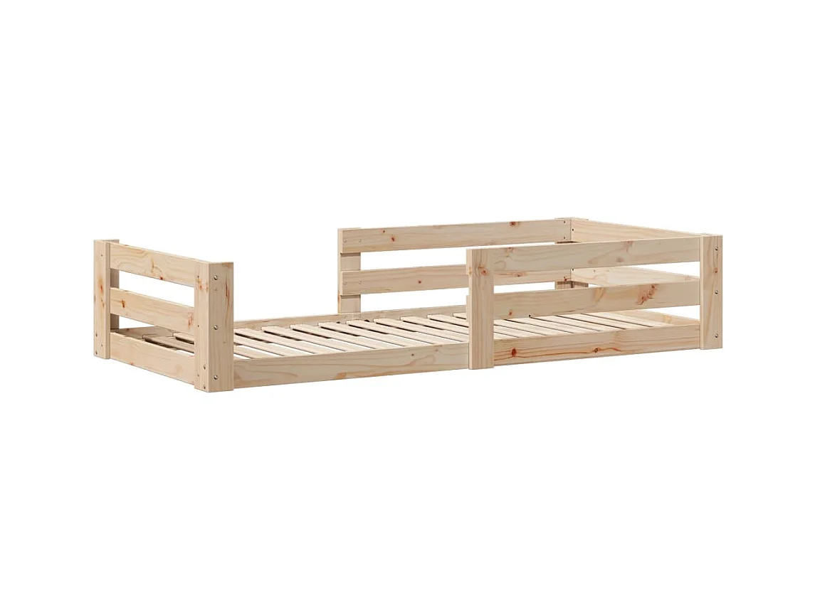 Lit simple | Lit adulte, enfant | Cadre de lit 90x190 cm bois de pin massif