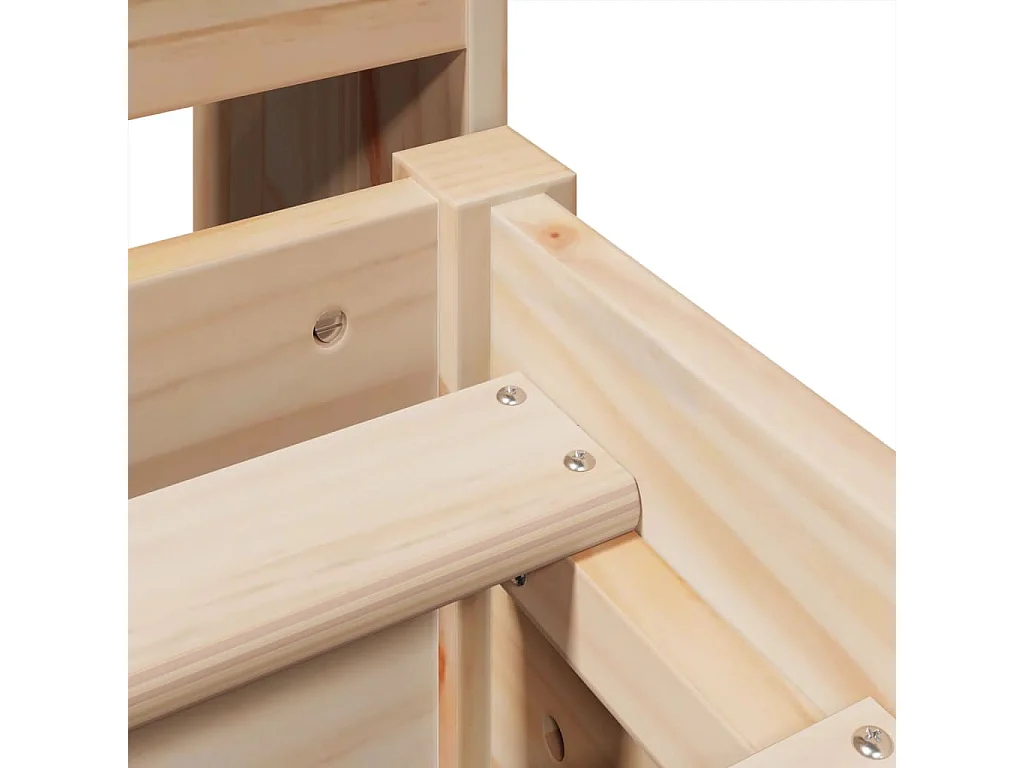 Lit double | Lit adulte | Cadre de lit 135x190 cm bois de pin massif