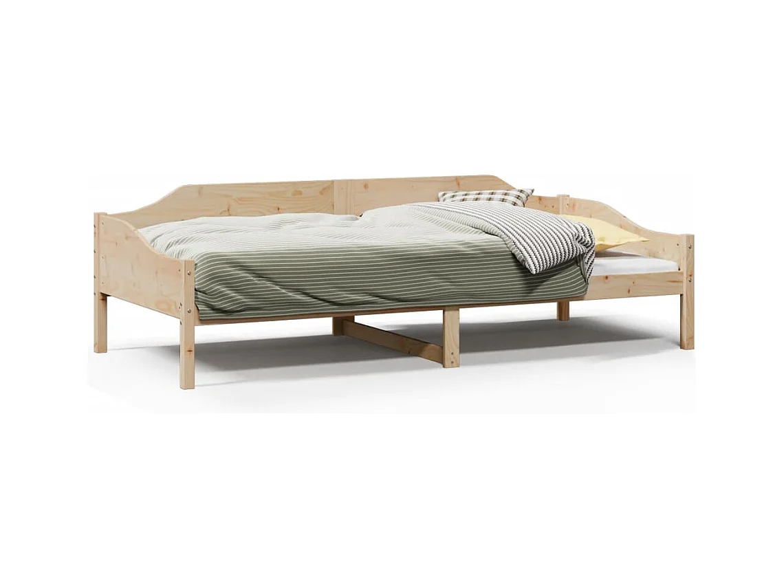 Lit simple | Lit adulte, enfant | Cadre de lit 90x190 cm bois de pin massif