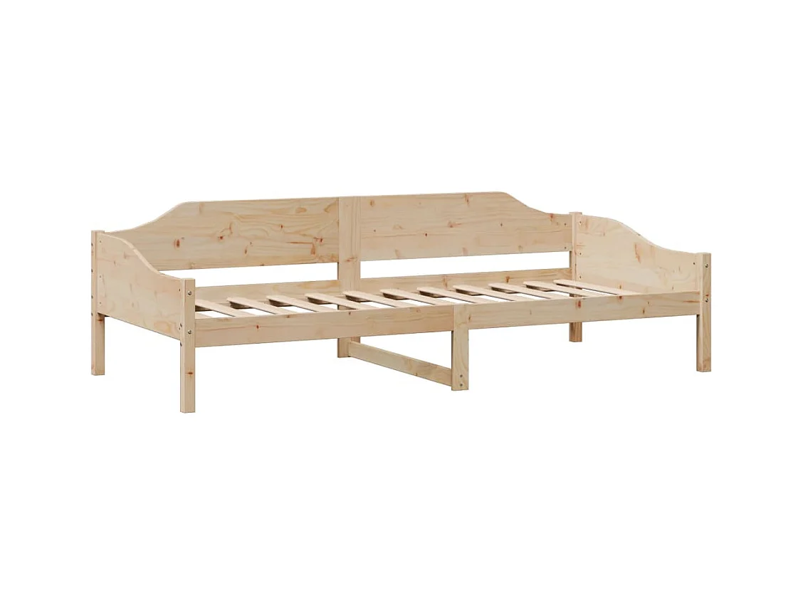 Lit simple | Lit adulte, enfant | Cadre de lit 90x190 cm bois de pin massif