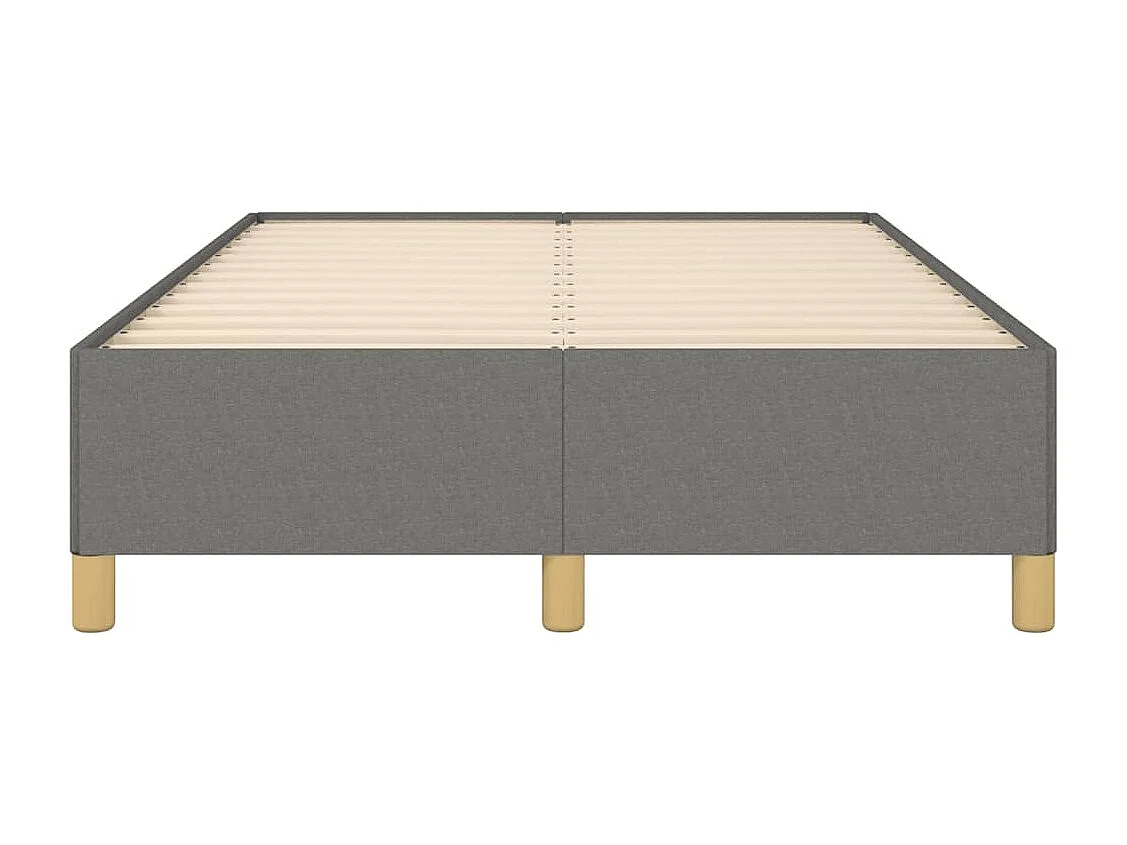 Lit simple | Lit adulte, enfant | Cadre de lit gris foncé 120x190 cm tissu
