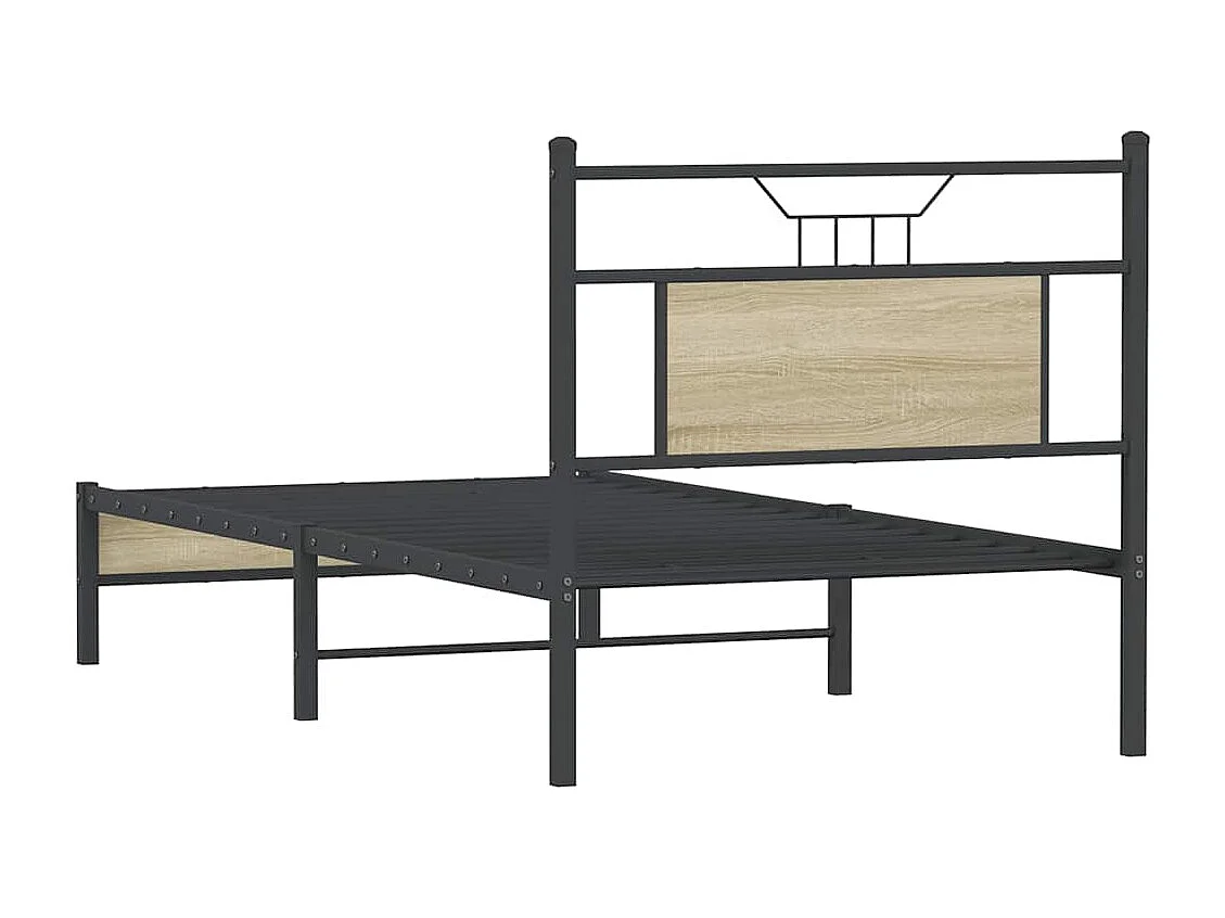 Lit simple | Lit adulte, enfant | Cadre de lit chêne sonoma 90x200 cm