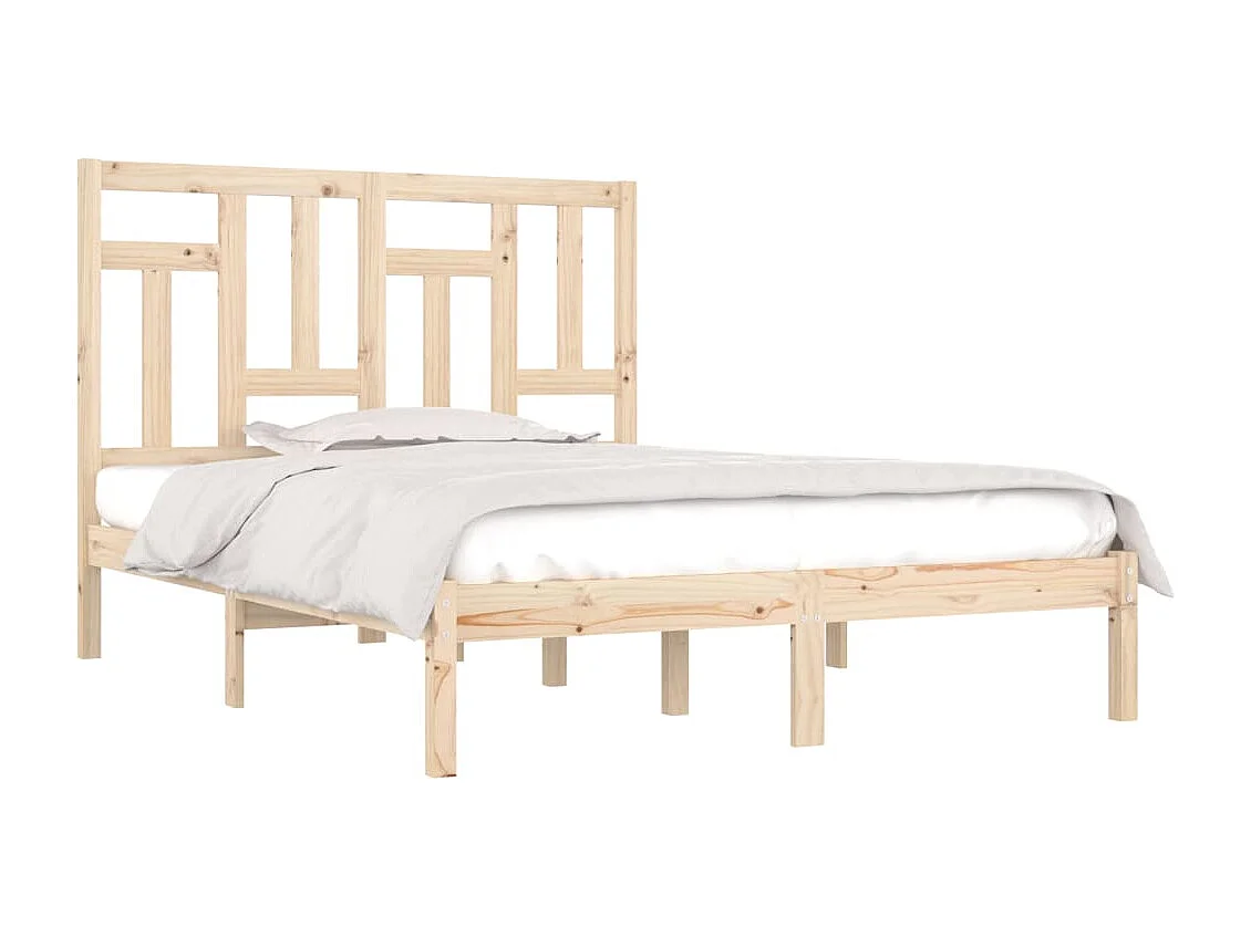 Lit double | Lit adulte | Cadre de lit 135x190 cm bois massif