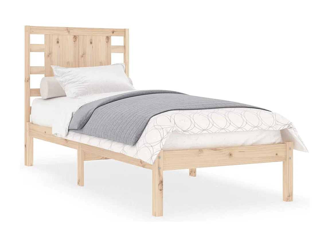 Lit simple | Lit adulte, enfant | Cadre de lit 90x190 cm bois massif