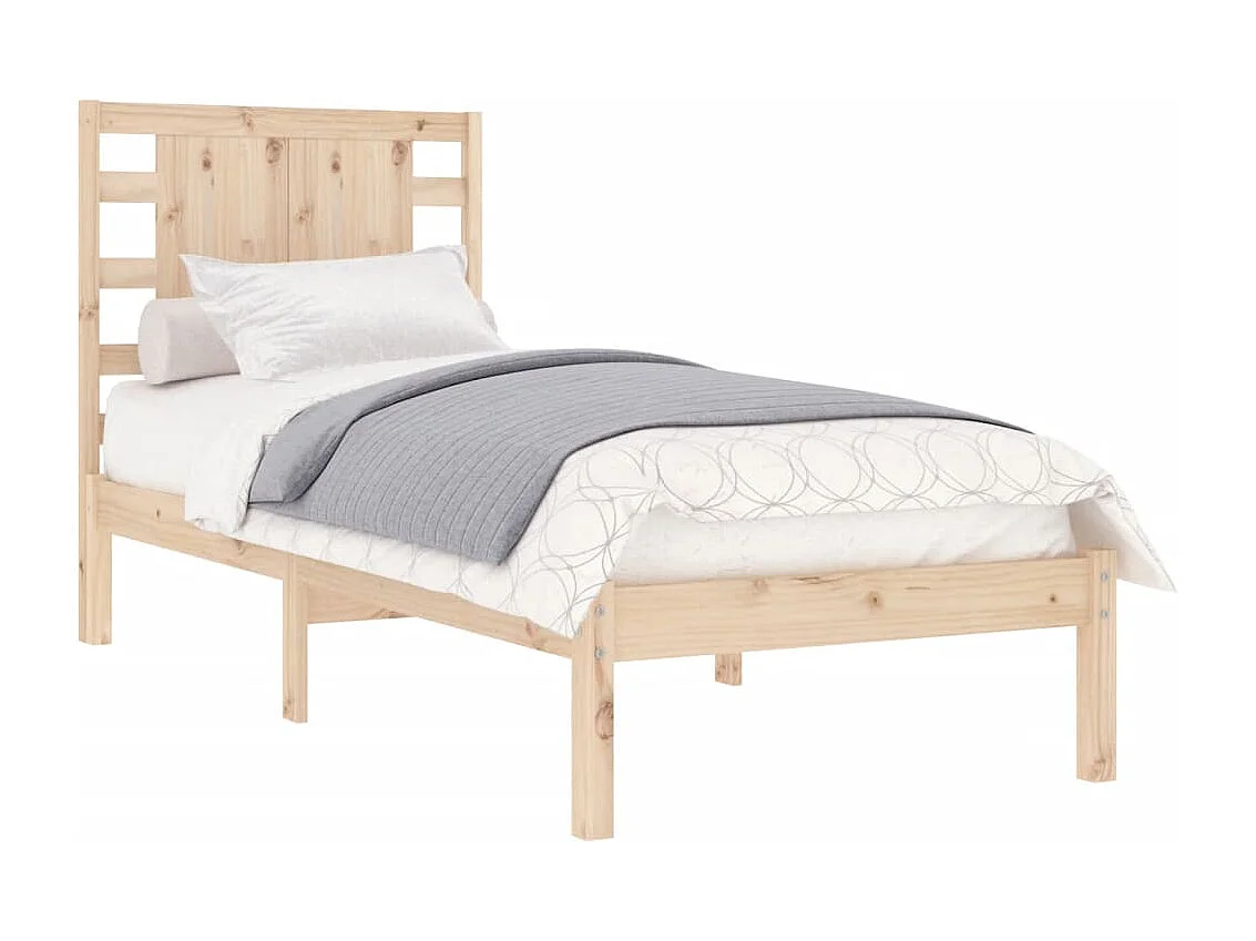 Lit simple | Lit adulte, enfant | Cadre de lit 90x190 cm bois massif
