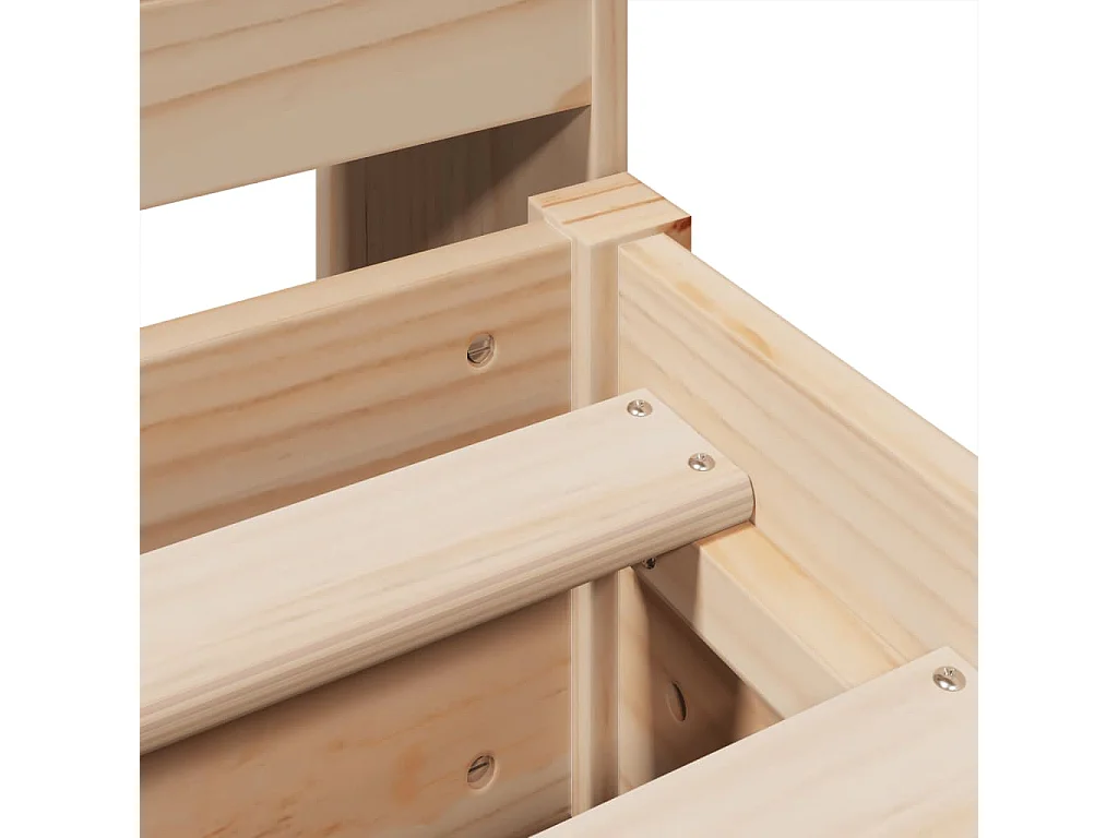 Lit double | Lit adulte | Cadre de lit 180x200 cm bois massif de pin