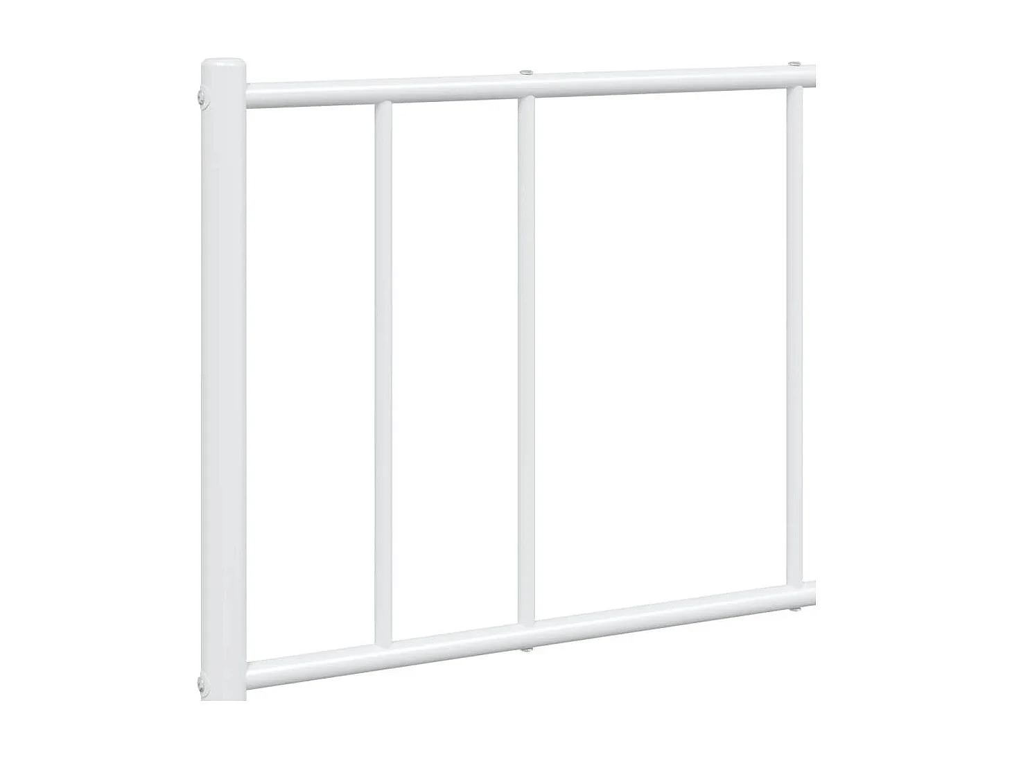 Lit double | Lit adulte | Cadre de lit métal et pied de lit blanc 140x190 cm