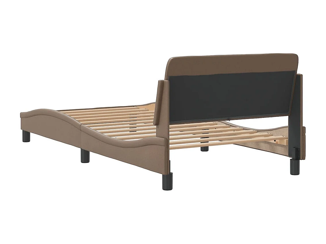 Lit simple | Lit adulte, enfant | Cadre de lit cappuccino 100x200 cm similicuir