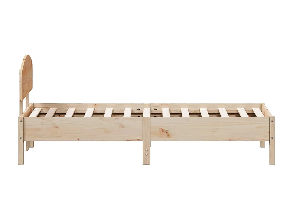 Lit simple | Lit adulte, enfant | Cadre de lit 75x190 cm bois de pin massif