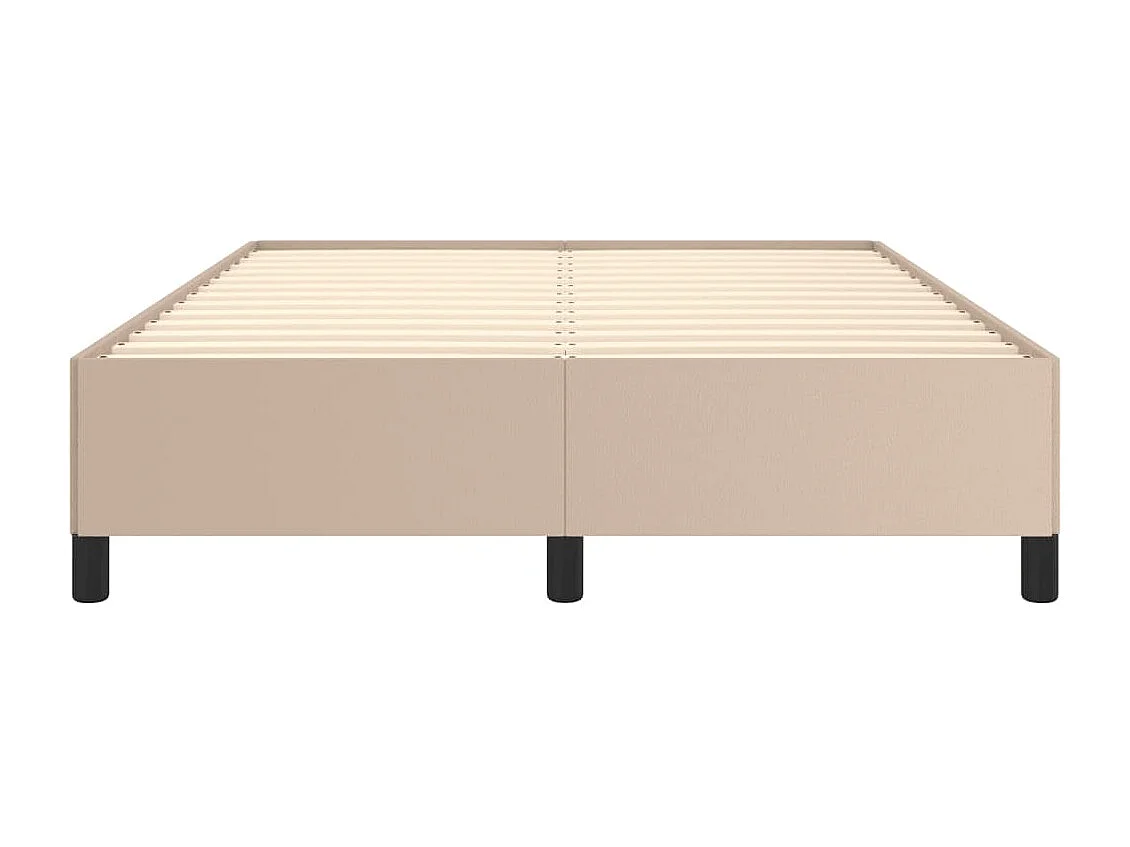 Lit double | Lit adulte | Cadre de lit cappuccino 140x190 cm similicuir