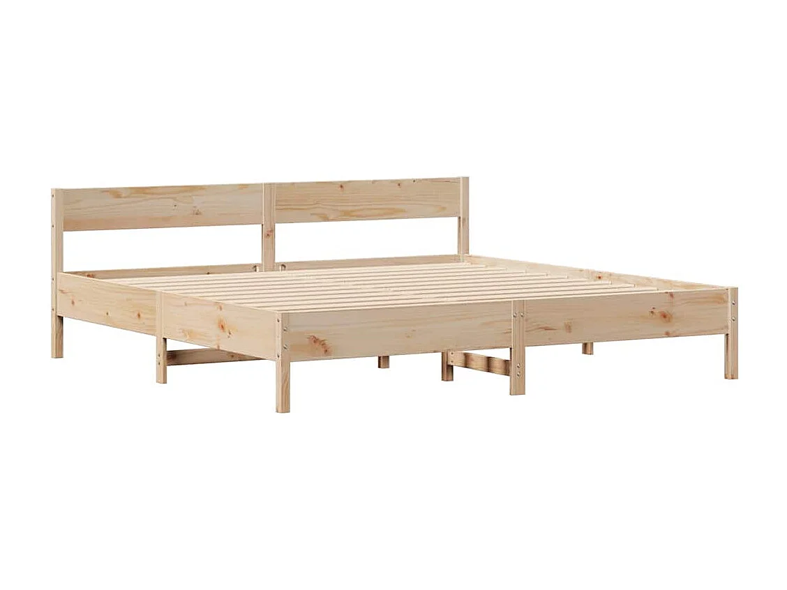 Lit double | Lit adulte | Cadre de lit 180x200 cm bois massif de pin