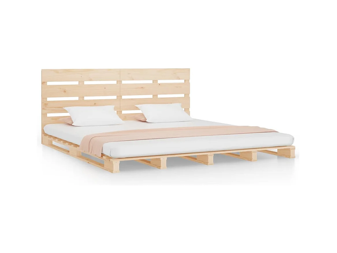 Lit double | Lit adulte | Cadre de lit 135x190 cm bois de pin massif