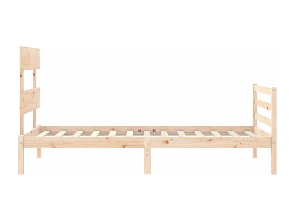 Lit simple | Lit adulte, enfant | Cadre de lit 90x200 cm bois massif