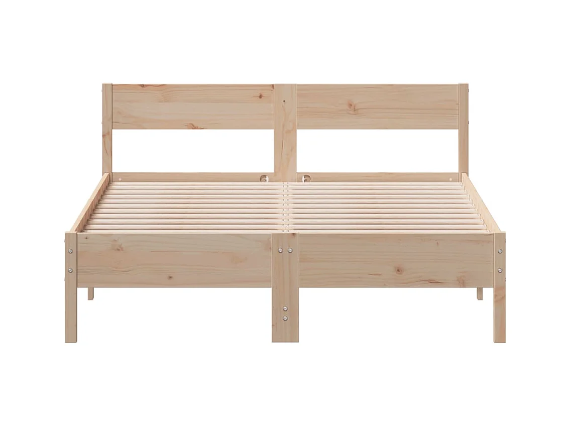Lit simple | Lit adulte, enfant | Cadre de lit 120x190 cm bois de pin massif