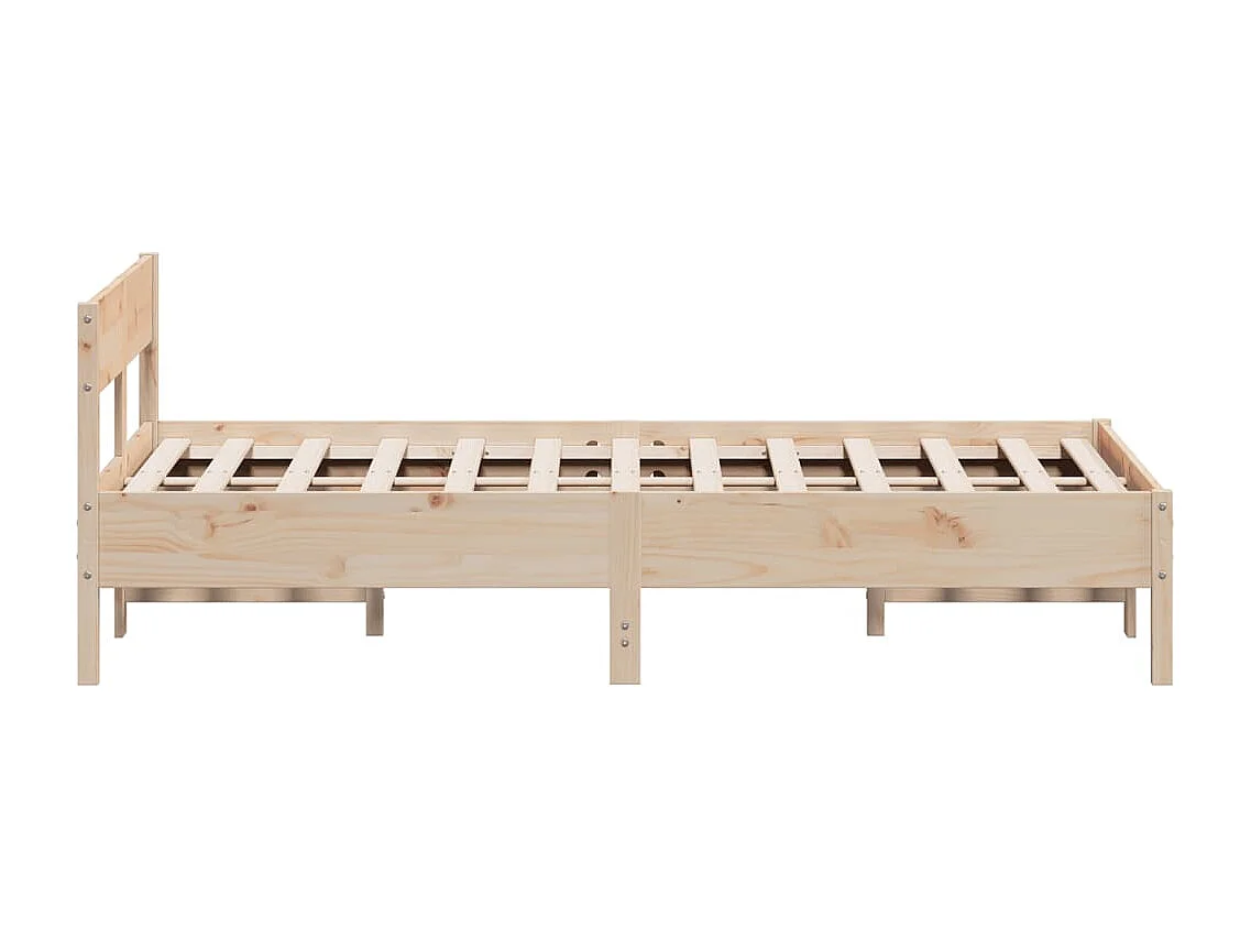 Lit simple | Lit adulte, enfant | Cadre de lit 120x190 cm bois de pin massif
