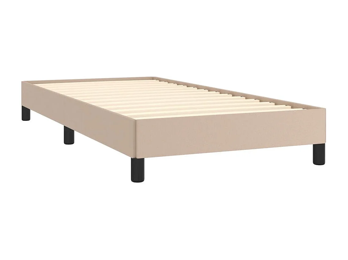 Lit simple | Lit adulte, enfant | Cadre de lit cappuccino 90x190 cm similicuir
