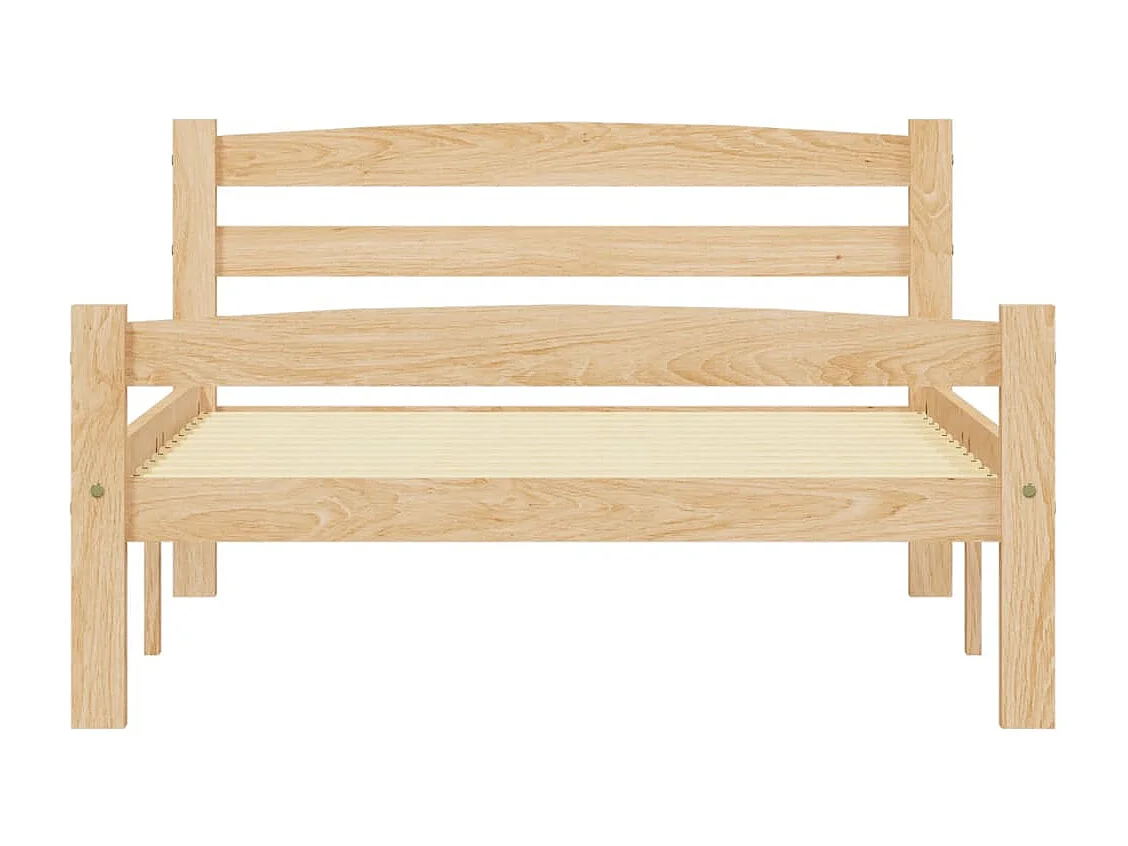 Lit simple | Lit adulte, enfant | Cadre de lit bois de pin massif 90x200 cm