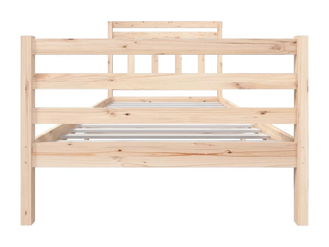 Lit simple | Lit adulte, enfant | Cadre de lit bois massif 100x200 cm