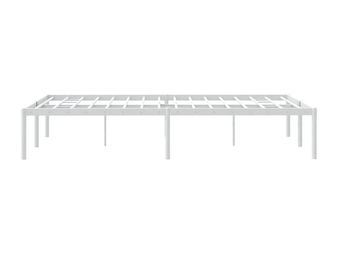 Lit simple | Lit adulte, enfant | Cadre de lit métal blanc 120x190 cm